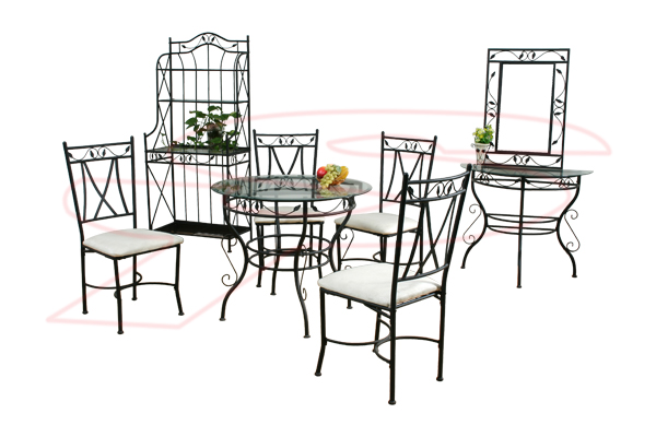 GLASS 1+4 DINING SETS