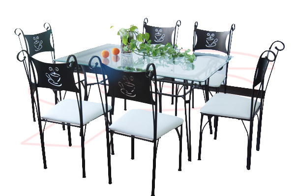 GLASS 1+6 DINING SETS