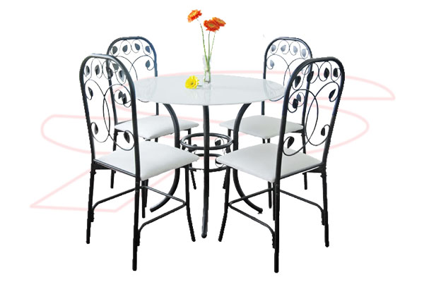 GLASS 1+4 DINING SETS